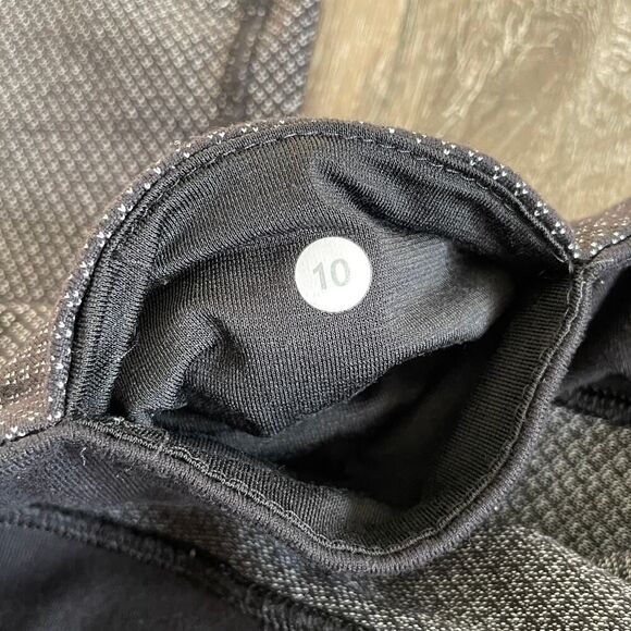 Lululemon Wunder Under Pant Diamond Dot Black White - Size: 10 - Picture 4 of 9